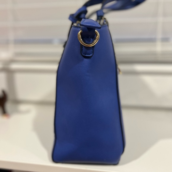 Christian Lacroix Top Handle Structured Bag in Bright Cobalt - Picture 6 of 9